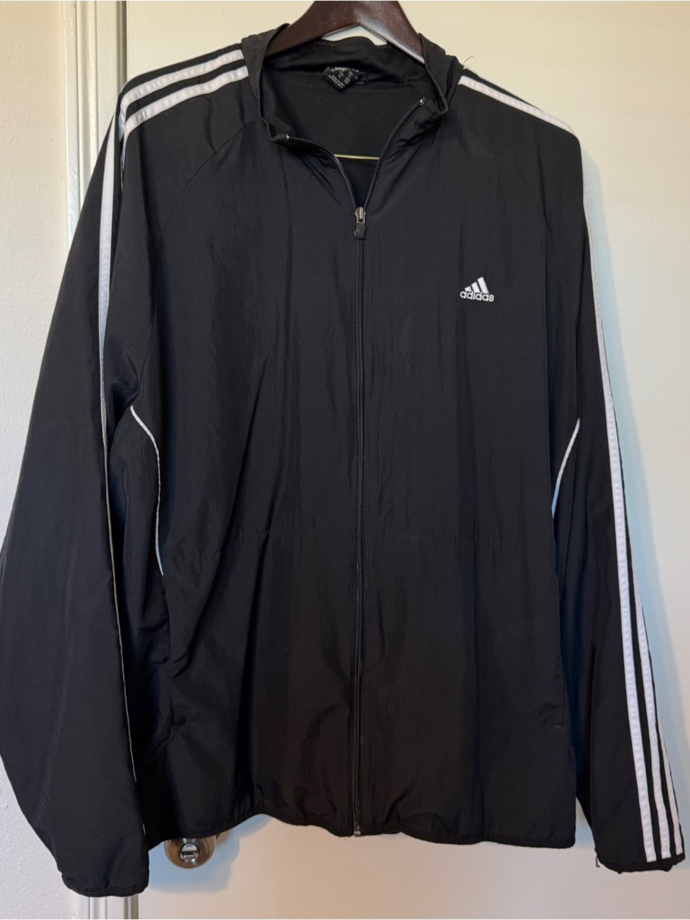 Adidas Men’s Black Windbreaker Jacket